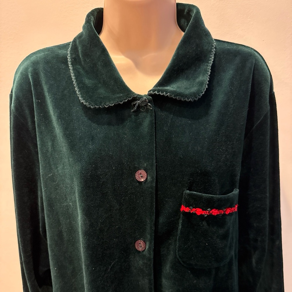 Victoria's Secret Country Vintage Size L Pajama Shirt Peter Pan Collar Fairycore